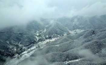 Snow scenery of Taihang Mountain found in north China