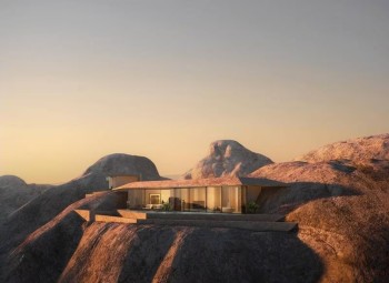 Hyper-luxury and eco-friendly Desert Rock Resort makes progress in Saudi Arabia