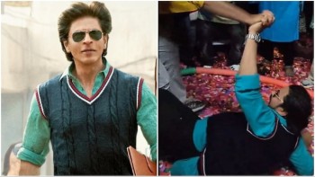 'Dunki': Shah Rukh Khan reacts to a fan dressed like his character Hardy