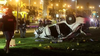 One tourist killed and seven wounded in car ramming attack in Tel Aviv