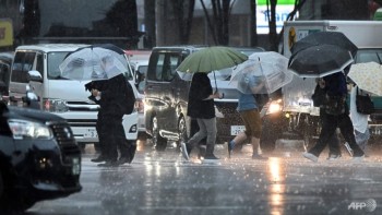 Record rain in parts of Japan after tropical storm
